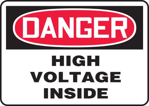 HIGH VOLTAGE INSIDE