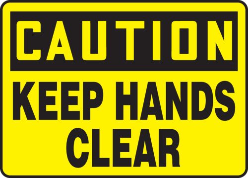 KEEP HANDS CLEAR