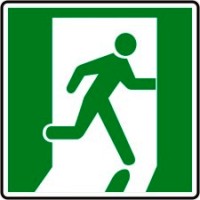 EXIT ROUTE SYMBOL RIGHT