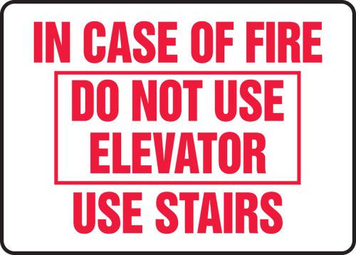 in case of fire use stairs – TK inglês