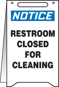 RESTROOM CLOSED FOR CLEANING