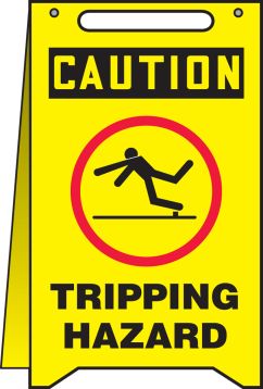 TRIPPING HAZARD W/GRAPHIC