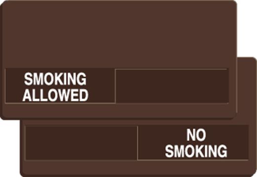 SMOKING ALLOWED / NO SMOKING