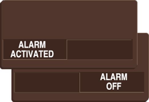 ALARM ACTIVATED / ALARM OFF