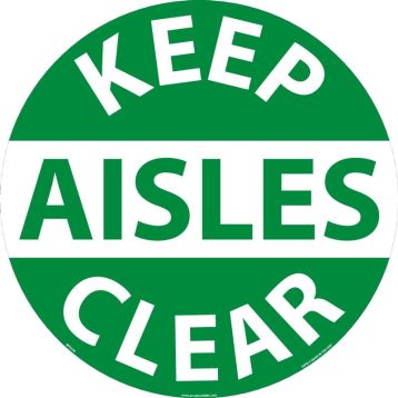 Keep Aisles Clear