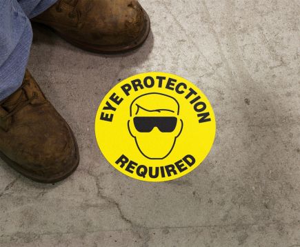 Plant & Facility, Legend: EYE PROTECTION REQUIRED (W/ GRAPHIC)