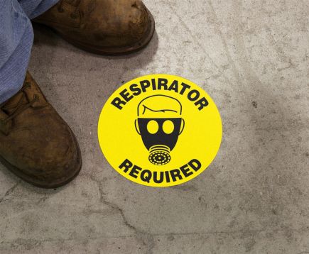 RESPIRATOR REQUIRED (W/ GRAPHIC)