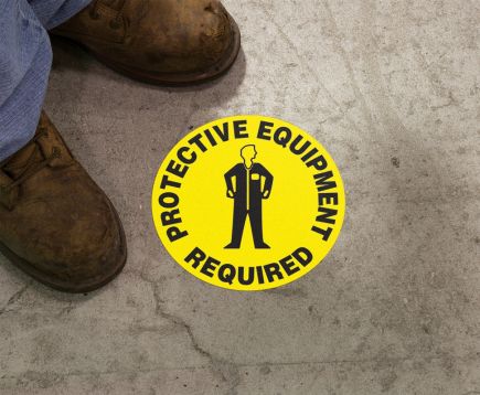 PROTECTIVE EQUIPMENT REQUIRED (W/ GRAPHIC)