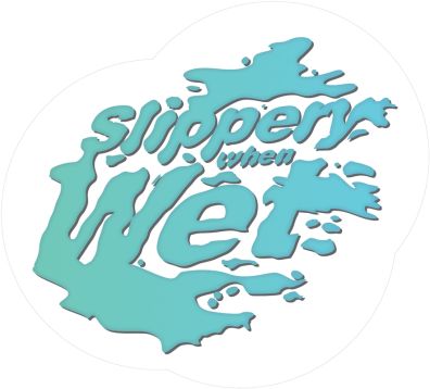Plant & Facility, Legend: SLIPPERY WHEN WET