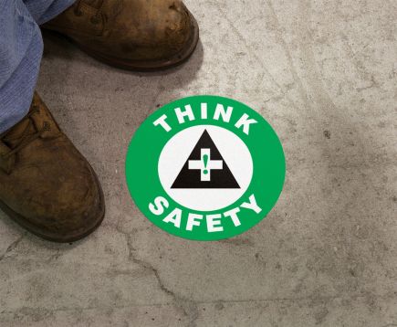 Safety Sign, Legend: THINK SAFETY