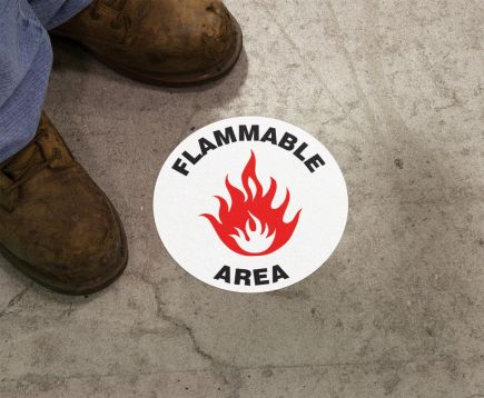 Plant & Facility, Legend: FLAMMABLE AREA