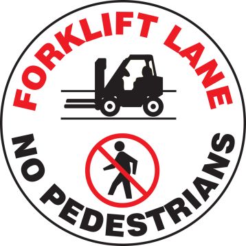 Plant & Facility, Legend: FORKLIFT LANE NO PEDESTRIANS