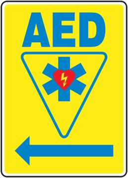 AED <--- (LEFT ARROW) (W/GRAPHIC)