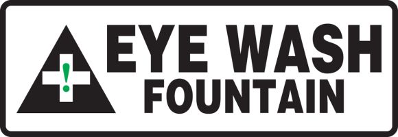 EYE WASH FOUNTAIN (W/GRAPHIC)