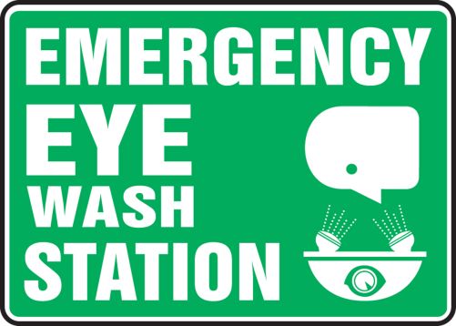 EMERGENCY EYEWASH STATION (W/GRAPHIC)