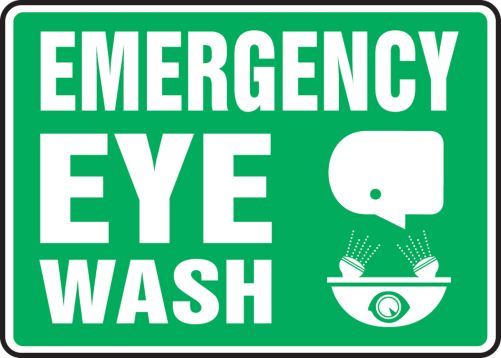EMERGENCY EYEWASH (W/GRAPHIC)