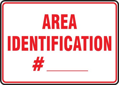 AREA IDENTIFICATION # ___