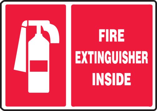 FIRE EXTINGUISHER INSIDE (W/GRAPHIC)