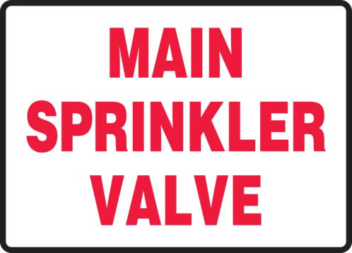 MAIN SPRINKLER VALVE
