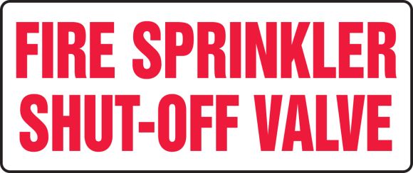 FIRE SPRINKLER SHUT-OFF VALVE