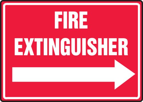 FIRE EXTINGUISHER (ARROW RIGHT)