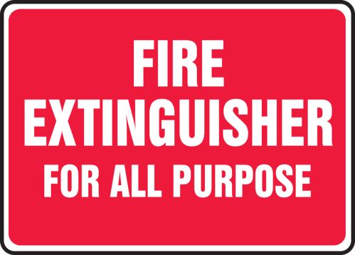 FIRE EXTINGUISHER FOR ALL PURPOSE