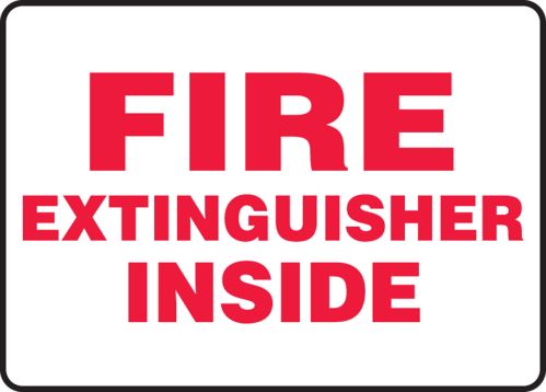 FIRE EXTINGUISHER INSIDE
