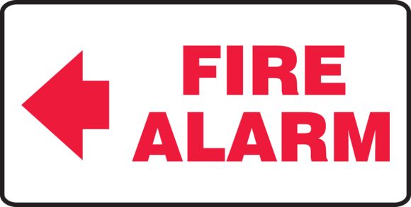 FIRE ALARM (ARROW LEFT)
