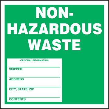 NON-HAZARDOUS WASTE