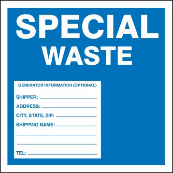SPECIAL WASTE....