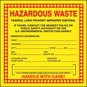 HAZARDOUS WASTE