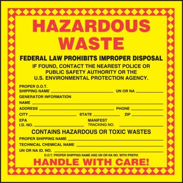 HAZARDOUS WASTE