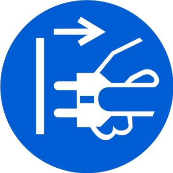 UNPLUG ELECTRICAL SUPPLY
