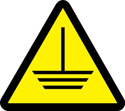 Safety Sign, Legend: (ELECTRIC GROUND HAZARD)
