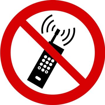 Safety Sign, Legend: NO PORTABLE TRANSMITTERS