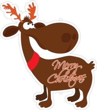 Holiday Sign Kit: Merry Christmas (Reindeer)