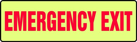 EMERGENCY EXIT (GLOW)