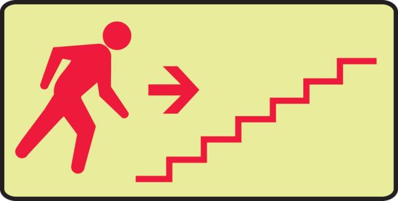 STAIRS TO RIGHT SYMBOL