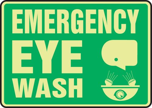 EMERGENCY EYEWASH (W/GRAPHIC)