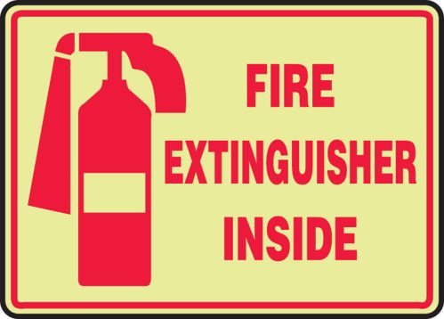 FIRE EXTINGUISHER INSIDE (W/GRAPHIC)