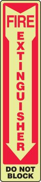 FIRE EXTINGUISHER DO NOT BLOCK (ARROW)