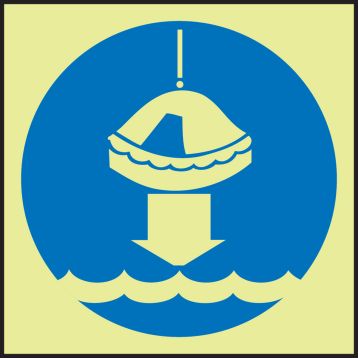 LOWER LIFE RAFT TO WATER