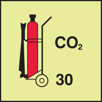 WHEELED FIRE EXTINGUISHER - CO2