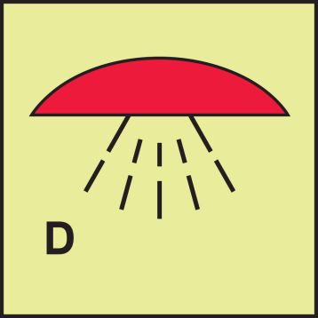 SPACE PROTECTED BY DRENCHING SYSTEM
