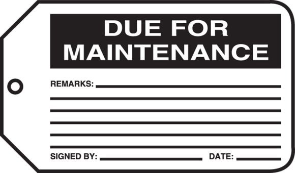 DUE FOR MAINTENANCE