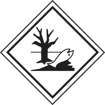 marine pollutant placard TRANSPORTATION OF DANGEROUS GOODS
