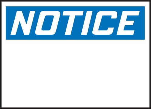 NOTICE (BLANK - HEADER ONLY)