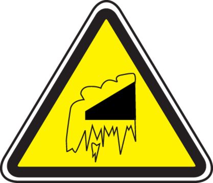 FALLING SNOW AND ICICLE GRAPHIC