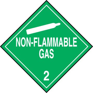 NON-FLAMMABLE GAS (W/ GRAPHIC)