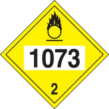 1073 (REFRIGERATED LIQUID OXYGEN) (W/ GRAPHIC)